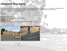 Tablet Screenshot of jumpstartdogagility.com